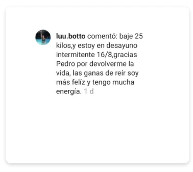 Mensaje de la comunidad Método Grez en redes sociales